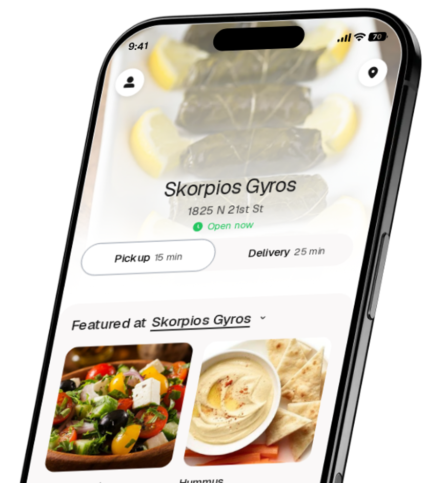 Skorpios Gyros app preview